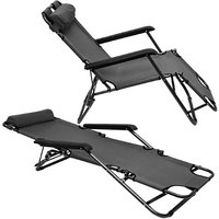 Set 2 Zero Gravity Folding Sun Loungers 5 Colours