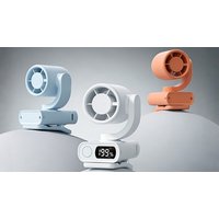 Mini Clip On Fan Digital Display 3 Colours