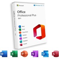 Microsoft Office Professional Plus 2021 or 2024 - with MS Office 4-Course Training Bundle