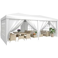 3x6M Pop Up Gazebo 6 Removable Sidewalls 4 Colours