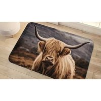Highland Cow Non Slip Doormat 2 Sizes