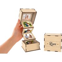 Pop‑Up Folding Chain Photo Display Gift Box 4 Designs