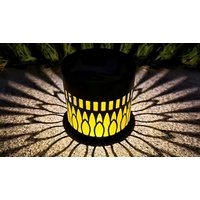 Solar Hollow Out Projection Wall Light 4 Designs 2 Colours