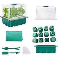 Complete Plant Seed Starter Set Repotting Mat Seedling Cups & More
