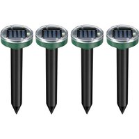 2 or 4 Pack Solar Powered Mini Ultrasonic Mouse Repellers