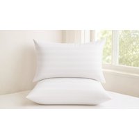 2 or 4 Pack Luxury Hotel Quality Satin Stripe Pillows 2 Colours