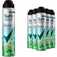 6 Pack Sure Antiperspirants Lemon & Sage Scented