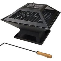 Hortus Portable Steel BBQ Fire Pit Grill