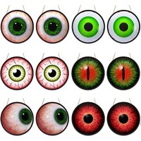 2 Piece LED Glowing Eyeball Hanging Decoration Set 6 Styles