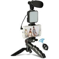 5 Piece Portable Filming Kit Tripod Microphone & Remote
