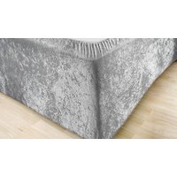 Crushed Velvet Bed Base Wrap 4 Sizes