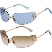 Frameless Curved Sunglasses 5 Colours