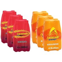 24 Pack Lucozade Original & Sparkling Energy Drink Powered Glucose