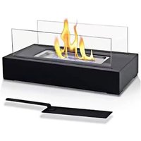 Tabletop Stainless Steel Glass Firepit