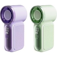 Mini Handheld Digital Display Turbo Fan 5 Colours