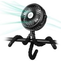 Flexible Octopus Tripod Clip On Fan & Light