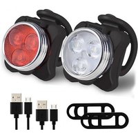 Go Groopie Supertrendinuk Waterproof USB Bicycle Lights Set