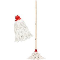 Wooden Handle Cotton String Mop Replacement Mop Head