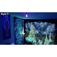 Go Groopie Justgiftdirect Glowing Christmas Wall Tapestry Decoration - 5 Styles & 4 Sizes