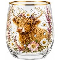 Decorative Animal Print Glass Tumbler 7 Designs