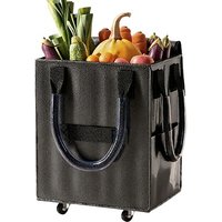Folding Shopping Trolley Bag 3 Colours
