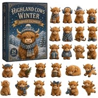2D Winter Highland Cow Advent Calendar