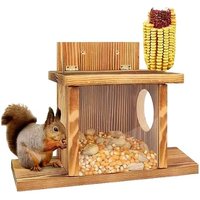 Wooden Squirrel Feeder
