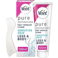 Veet Pure Inspirations Hair Removal Sensitive Skin Legs & Body