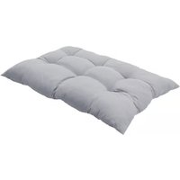 Light Grey Tufted Bench Cushion