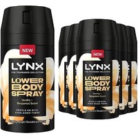 6 Pack Lynx Vanilla & Bergamot Lower Body Spray