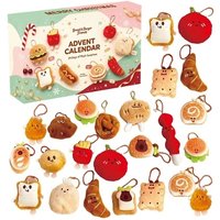 24 Day Plush Food Shaped Keyring Advent Calendar