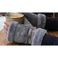 Go Groopie UK Dreamstore 1 or 2 Pairs of Women’s Fingerless Warm Convertible Mittens - 4 Colours!