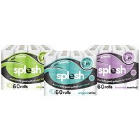 120 Rolls Splesh 3 Ply Quilted Soft Toilet Tissue 3 Options