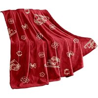 Christmas Print Throw Blanket