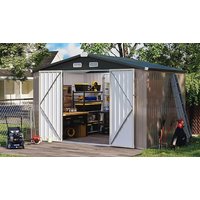 8ft x 10ft Outdoor Galvanised Storage Shed