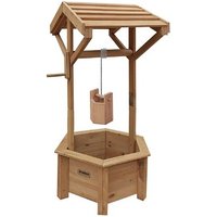 Garden Wooden Wishing Well Planter