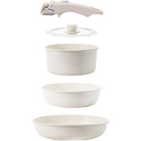 Toque 5 Piece Cookware Set Detachable Handle Space Saving Design