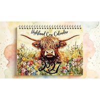 2027 Highland Cow Calendar