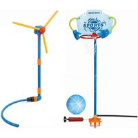 Spinning Windmill or Basketball Hoop Sprinkler Toy
