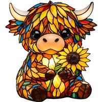 3D Highland Cow LED Lamp