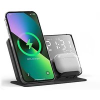 Multifunctional Wireless Charging Dock & Clock Display