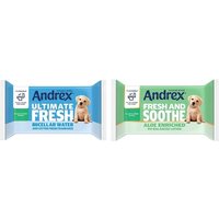 12 Pack Andrex Flushable Hygiene Wipes 2 Scents
