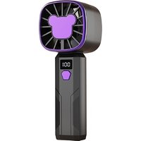 Portable 5 Speed Handheld Fan Digital Display 4 Colours