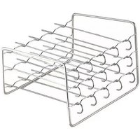 Go Groopie Choose Unique Ltd Stainless Steel Grill Rack with Skewers - 2 Tier Options, Up to 30 Skewers