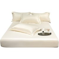 3 Piece Satin Bed Sheet & Pillowcase Set 9 Colours & 4 Sizes