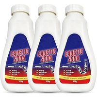 3 Pack Caustic Soda Drain Cleaner 375g
