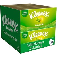80 Pack Balsam Aloe Vera & Vitamin E Kleenex Tissues