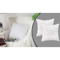 Go Groopie Gomoro 2-Pack Decorative Chiffon Rose Pillow Cover - 11 Colours