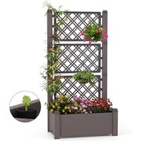 Self Watering Raised Flower Bed Trellis