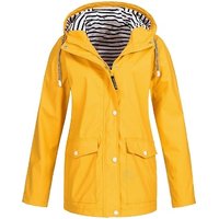 Striped Hooded Rain Jacket 7 Colours 8 Sizes